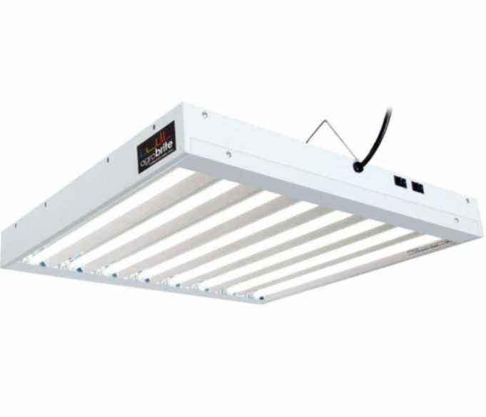 Agrobrite T5 192W 2ft 8-Tube Fixture with 8 Bulbs