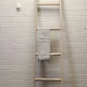 White Wash Wooden Ladder Display