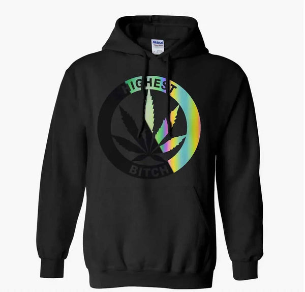 Everyday Hoodie: H*gh*st B*tch With Reflective Logo