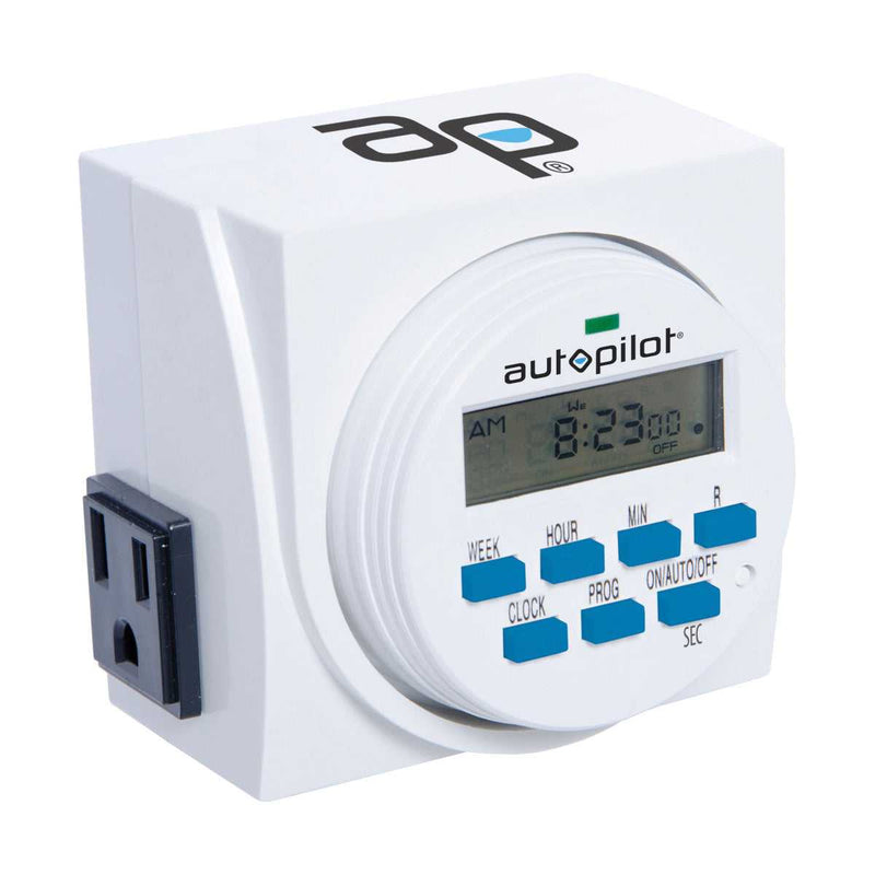 Dual Outlet Digital Grounded Timer 7 Day