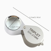 Magnifier with Metal Construction and Optical Glass