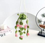 Crochet Boho Plant Hanging Basket