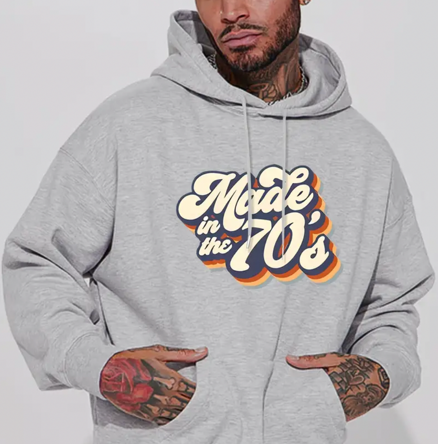 Made In The 70's Print Hoodie