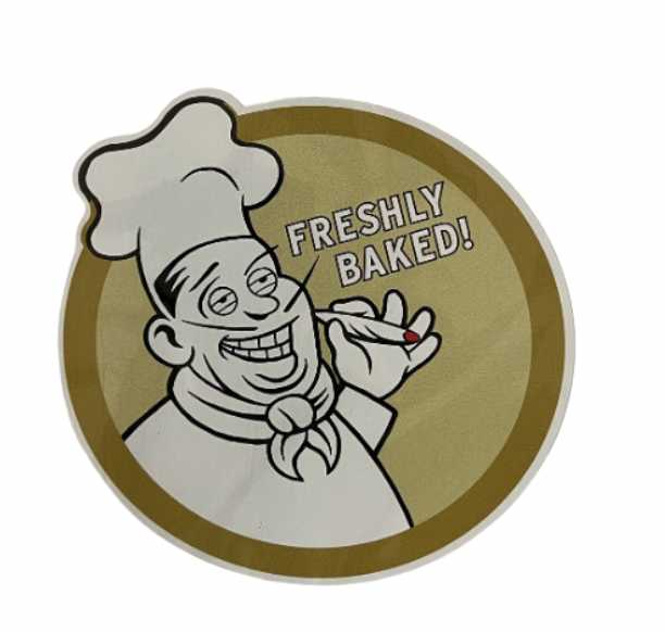 baked fresh sticker