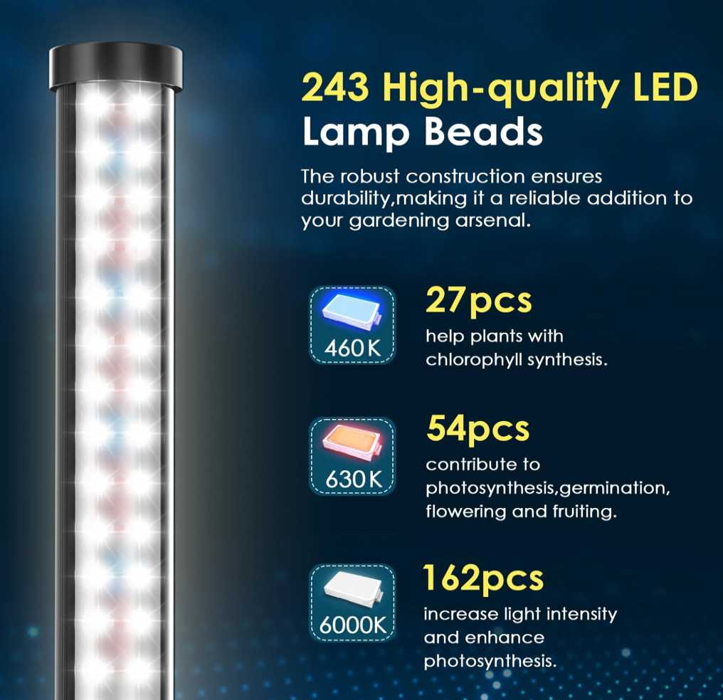 LED 3  Mode Full Spectrum Plant Lamp