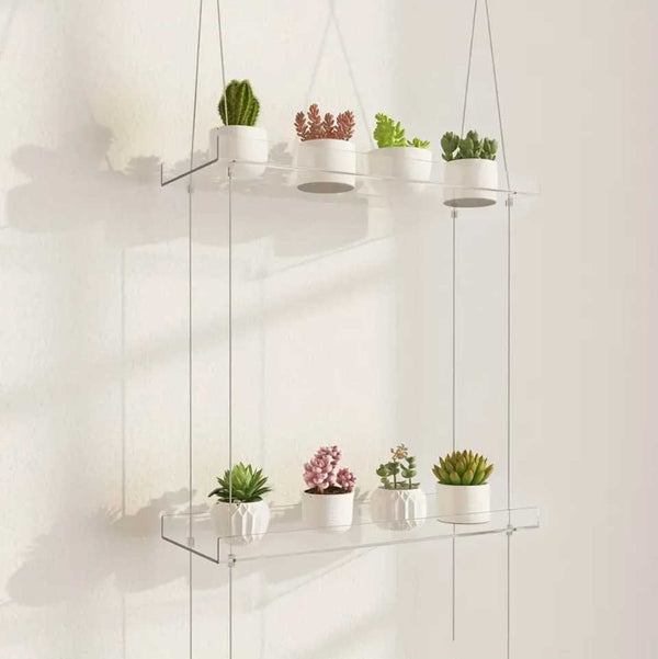 TrendEase 2-Tier Acrylic Plant Shelves