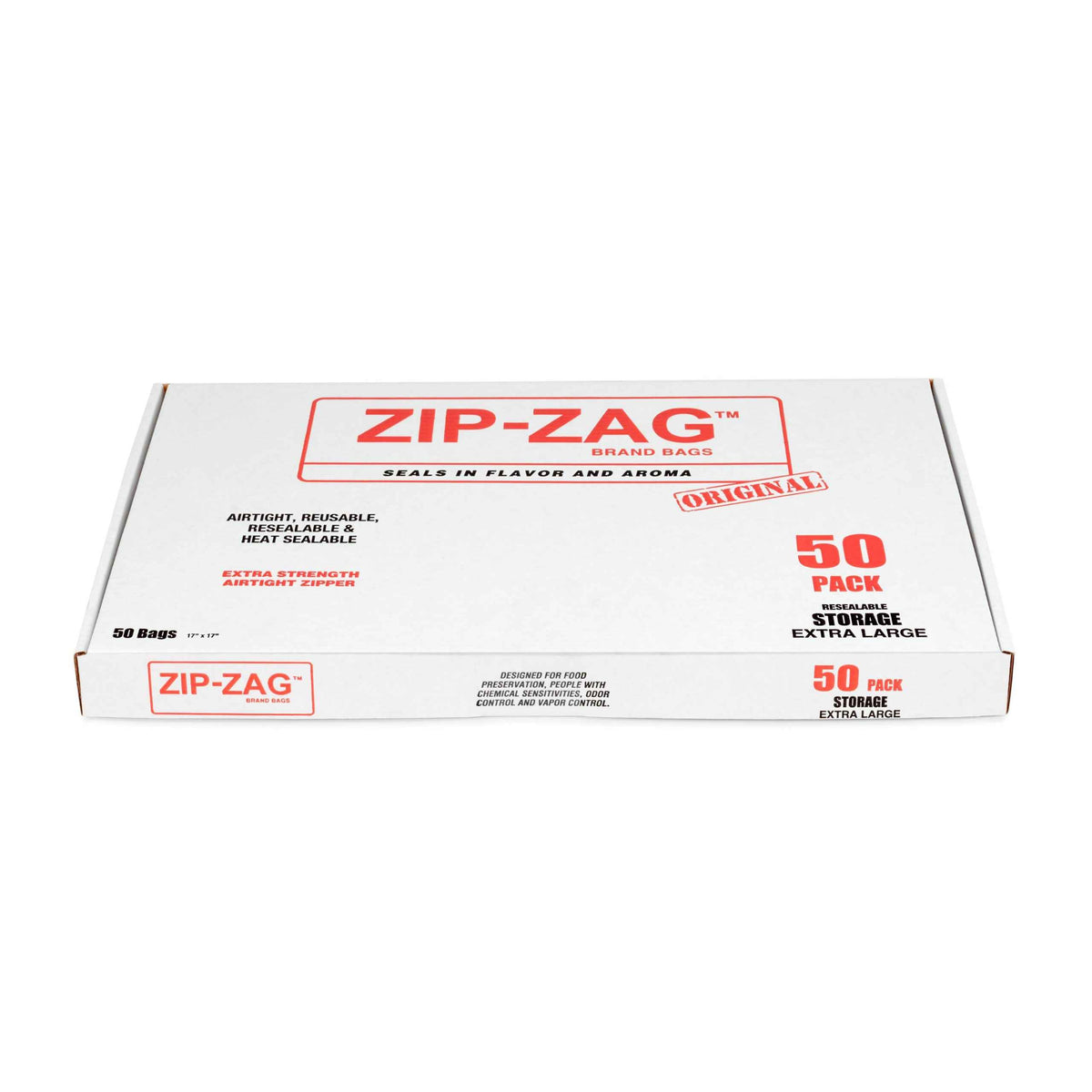 Zip-Zag XLarge 2lbs Individual Storage Bags