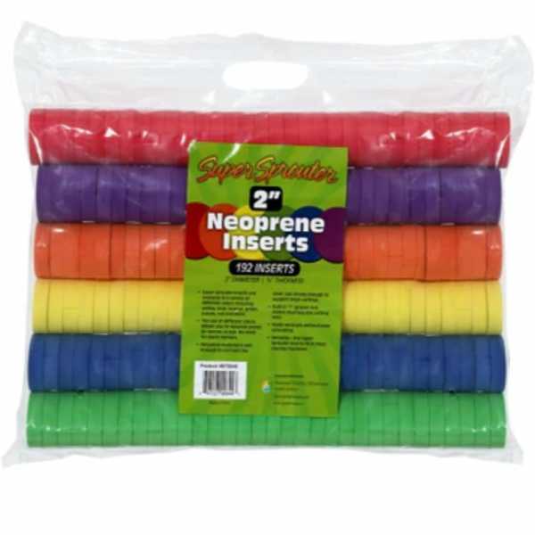 Super Sprouter 2" Multicolored Neoprene Inserts